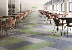 Dalles en vinyle tissé