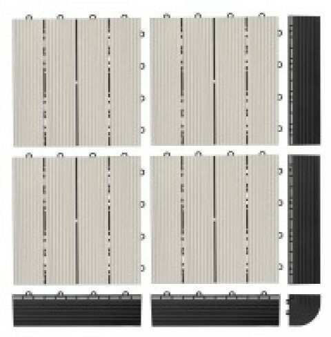 Pi&egrave;ce d'angle de finition pour carrelage clic 28 mm