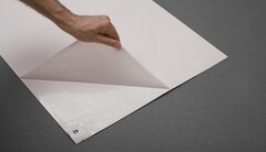Fijnstof kleefmat wit 115x45 cm
