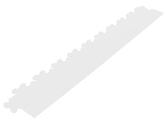 Afwerkrand recht voor 9 mm BoNueva pvc kliktegels wit