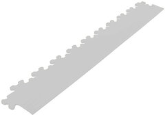 Afwerkrand recht voor 9 mm BoNueva pvc kliktegels lichtgrijs