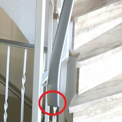 Endkappe Kunststoff Flachhandlauf F408-010 Graubeige