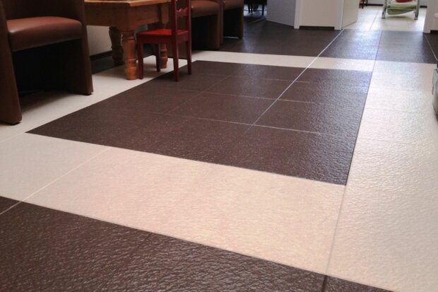 Witte PVC tegels