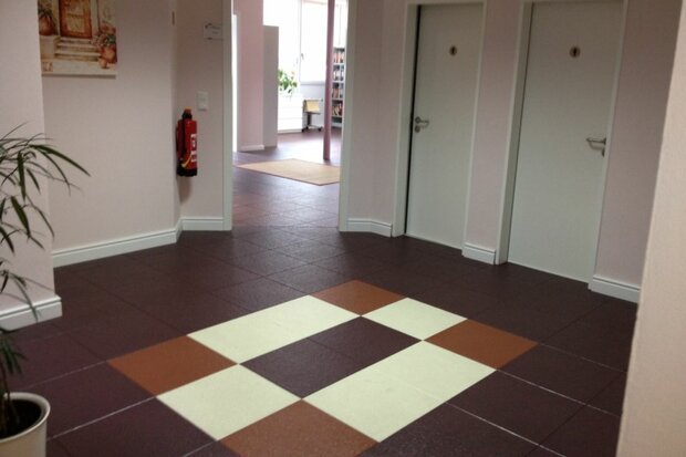 Witte PVC tegels