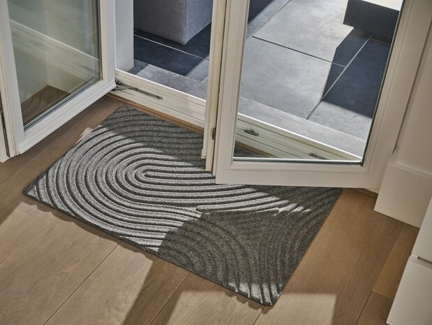 Paillasson WaterHog Fingerprint Grey 55x85 cm