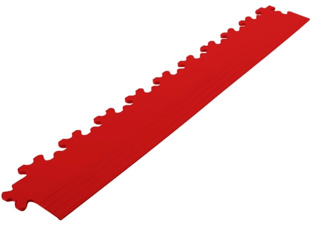 Afwerkrand recht voor 5 mm BoSinco pvc kliktegels rood