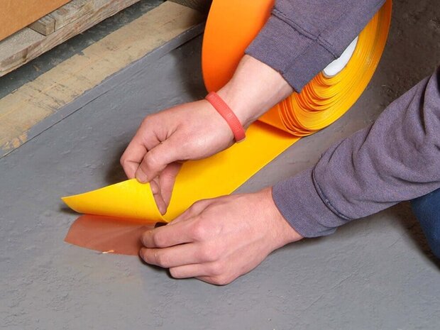 Vloermarkeringstape extra dun Thinstripe 75 mm groen