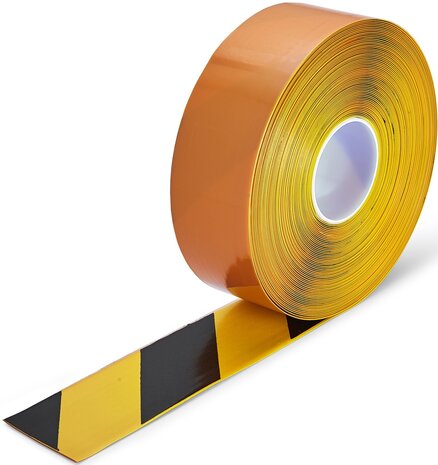 LeanLine Pro Hazard Vloermarkeringstape 75 mm geel-zwart