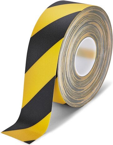 LeanLine Route Vloermarkeringstape 75 mm geel-zwart