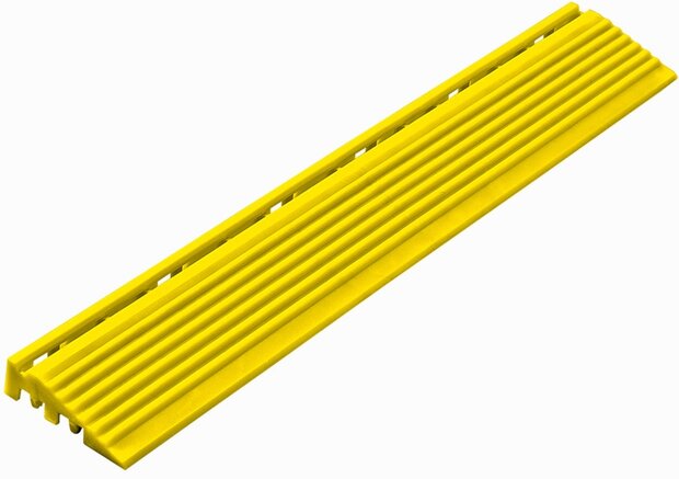 Afwerkrand recht voor 18 mm PP kliktegels geel