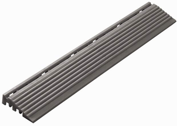 Afwerkrand recht voor 18 mm PP kliktegels grijs bruin