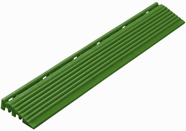 Afwerkrand recht voor 18 mm PP kliktegels groen