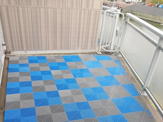 BoDeck Standard Balkonvloertegel &ndash; Open Drainage Kliktegel (PP)| Bruin