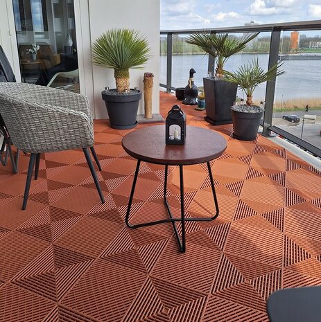 BoDeck Classic balkonvloeren 18 mm &ndash; open kliktegels | groen