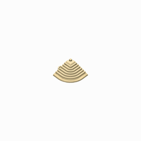 Afwerkrand hoekstuk voor 18 mm kliktegels beige