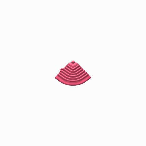 Afwerkrand hoekstuk voor 18 mm kliktegels pink