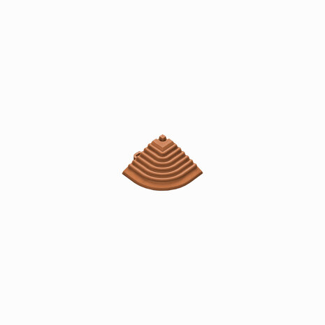 Afwerkrand hoekstuk voor 18 mm kliktegels terracotta
