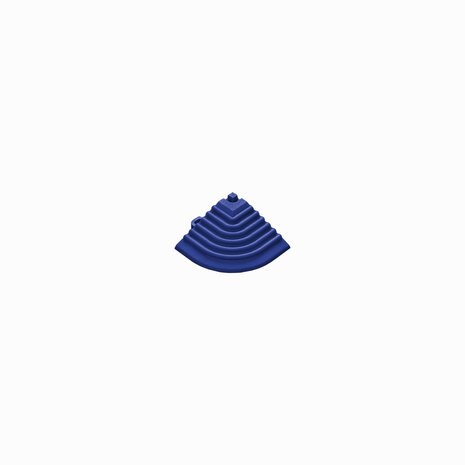 Pi&egrave;ce d'angle de finition pour carrelage clic 18 mm  |bleu outremer