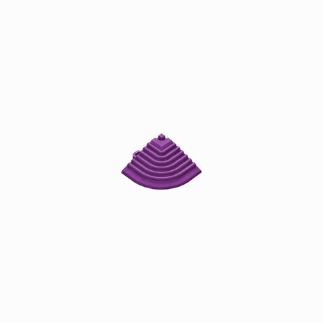 Afwerkrand hoekstuk voor 18 mm kliktegels violet