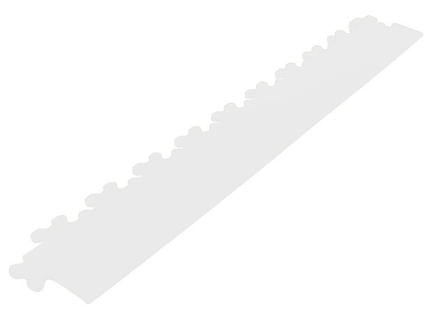 Afwerkrand recht voor 7 mm pvc kliktegels wit