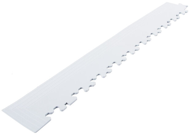 Afwerkrand met hoek voor 9 mm BoNueva pvc kliktegels wit