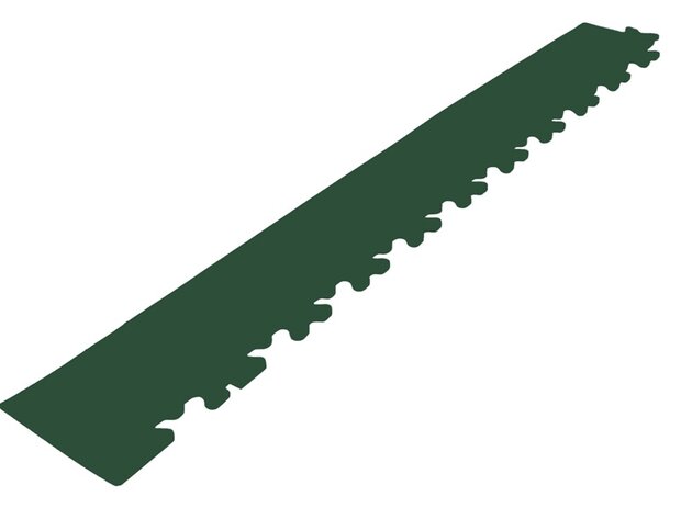 Afwerkrand met hoek voor 9 mm BoNueva pvc kliktegels groen