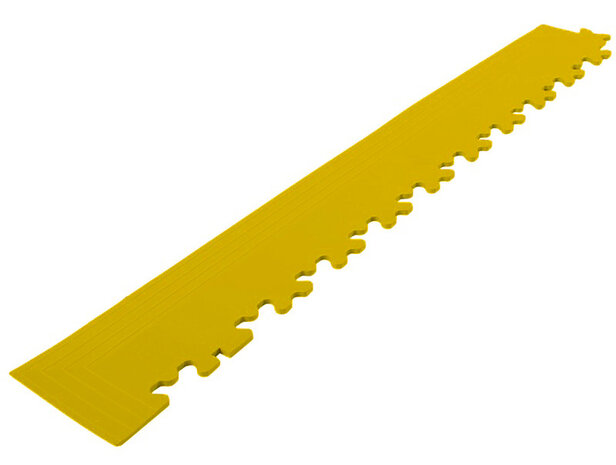 Afwerkrand met hoek voor 9 mm BoNueva pvc kliktegels geel