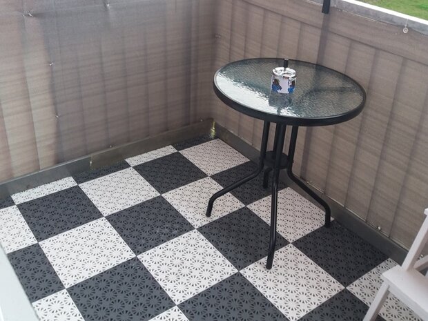 BoStara Balkonvloeren 12 mm&ndash; open kliktegels | grijs