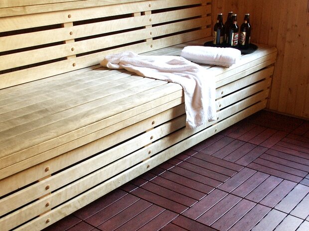 BoFudra balkonvloer 12 mm-houtlook- mahony