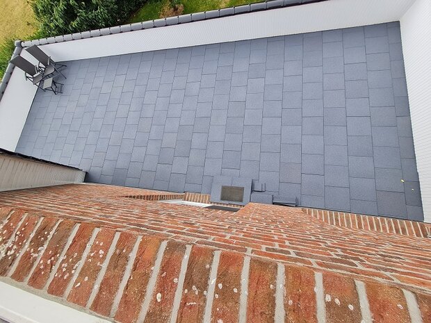 BoSoft rubberen balkontegel tegel 25 mm zwart