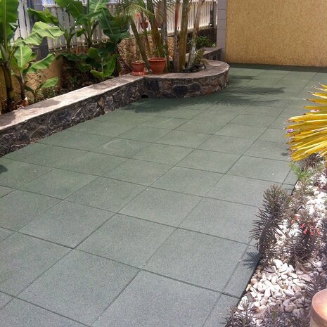 BoSoft rubberen balkontegel tegel 25 mm zwart