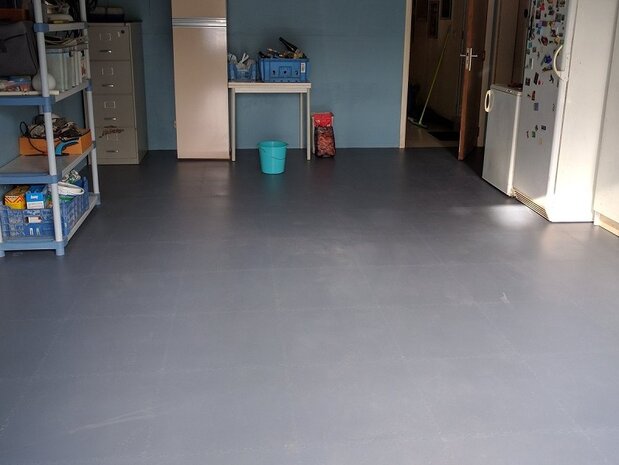 Taralock PVC kliktegel Garagevloer 7 mm - zwart-verdekte verbinding 