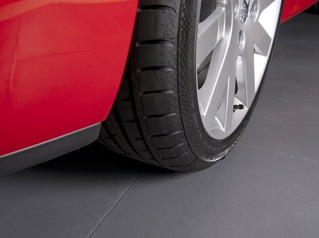 TaraLock Dalle PVC Clipsable Garage 7 mm &ndash; vert - connexion dissimul&eacute;e 