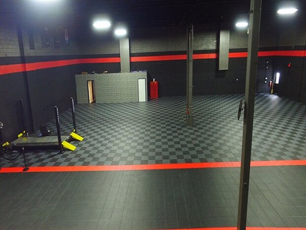 Taralock PVC kliktegel Garagevloer 7 mm -geel-verdekte verbinding 