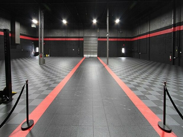 Taralock PVC kliktegel Garagevloer 7 mm -geel-verdekte verbinding 