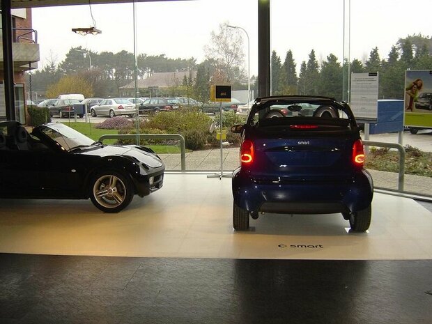 Taralock PVC kliktegel Garagevloer 7 mm-blauw-verdekte verbinding 