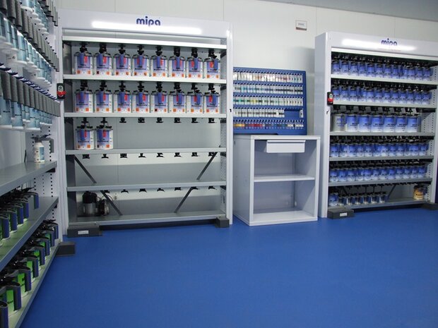 BoSepta-PVC-Kliktegel-Garagevloer-7-mm-wit-licht-gestructureerd