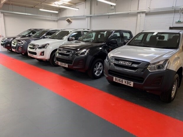 BoSepta-PVC-Kliktegel-Garagevloer-7-mm-zwart-licht-gestructureerd