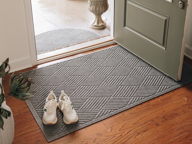 Deurmat WaterHog Diamond Grey 180x250 cm