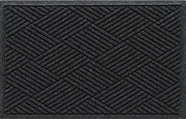 Deurmat WaterHog Diamond Charcoal 115x180 cm
