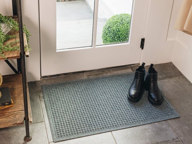 Deurmat WaterHog Square Blue 115x180 cm