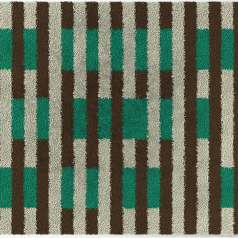 ColorStar Checkered binnendeurmat-grijs-85x115 cm