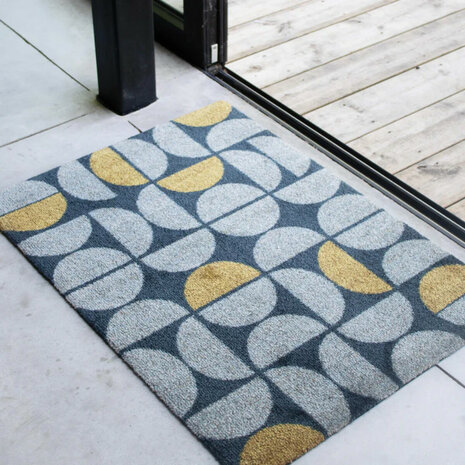 ColorStar Golden binnendeurmat-grijs-85x150 cm