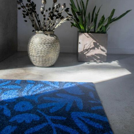 ColorStar- Lagoon- binnendeurmat-marineblauw-60x85 cm