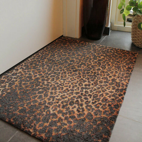 ColorStar- Leopard- binnendeurmat-natural-60x85 cm