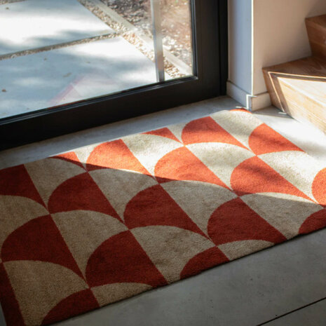 ColorStar- Scales- binnendeurmat-rose-rood-60x85 cm