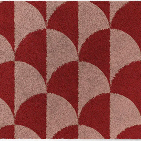 ColorStar- Scales- binnendeurmat-rose-rood-85x115 cm
