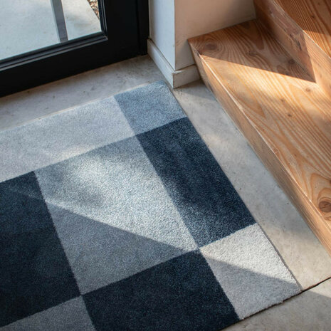 ColorStar Blocks binnendeurmat-koelgrijs-85x115 cm