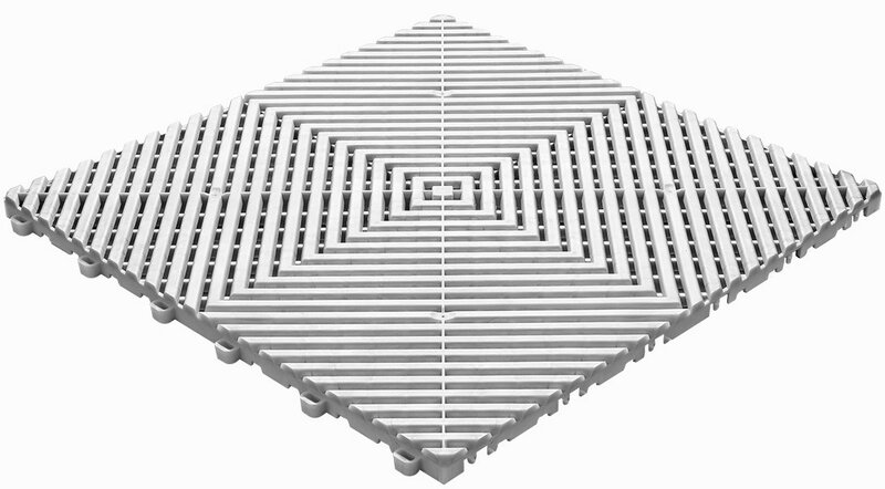Kliktegel open structuur BoGrid wit-alu