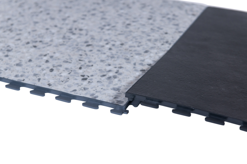Verdekte klikverbinding pvc tegels
